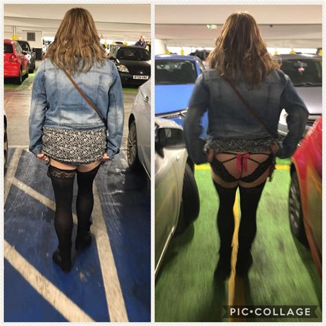 The Missus Showing Her Panties In The Car Park R Flashingandflaunting