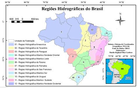 Mapas Das Regi Es Hidrogr Ficas Bacias Hidrogr Ficas E Sub Bacias Do Brasil Murilo Cardoso