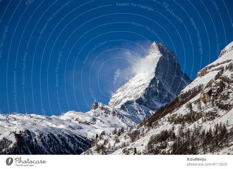 The Matterhorn Rises Above Zermatt At 4478m It Is One Of The Highest