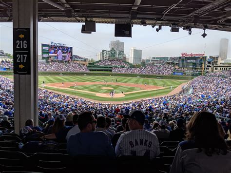Section 217 at Wrigley Field - Chicago Cubs - RateYourSeats.com