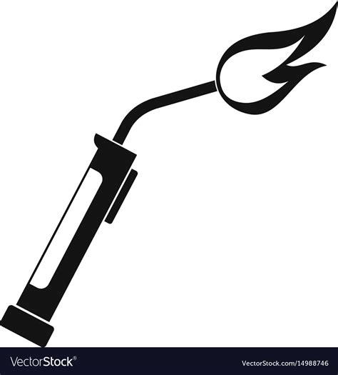 Welding Torch Icon Simple Royalty Free Vector Image