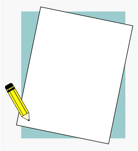 Clipart Of Paper And Pencil