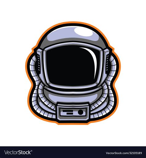 Astronaut Head Design Royalty Free Vector Image