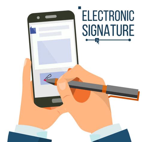 Esignly's electronic signatures work on any web browser or even your favorite business application. Electronic Signature Illustrations, Royalty-Free Vector ...