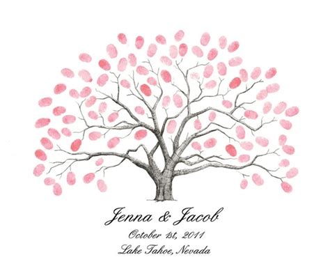 Soll sie zum motto der hochzeit passen, romantisch, witzig oder klassisch sein? Fingerabdruck Baum Vorlage & andere Motive kostenlos zum Ausdrucken | Fingerabdruck baum, Baum ...