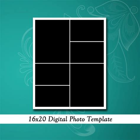16x20 Photo Template Photo Collage Photography Template