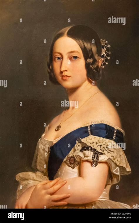 Portrait Of Queen Victoria About 1857 61 By Unknown Artist Hi Res Stock