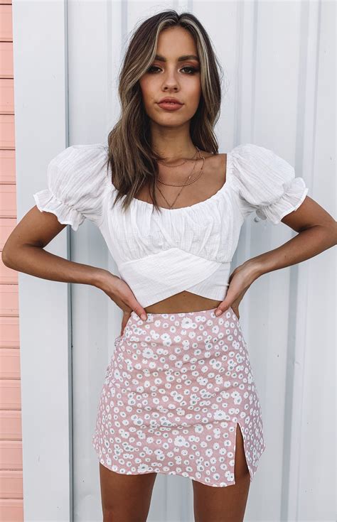 Biker Shorts Outfit Discover Laura Skirt Pink Print 14 Skirt Fashion Cute Skirt Outfits