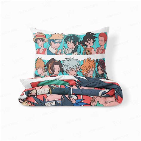 All Anime Legends Crossover Anime Duvet Cover Set Bedding Anime Wise