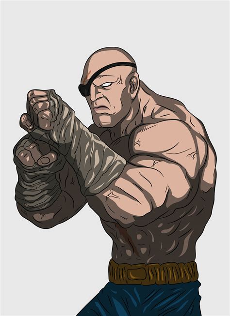 Street Fighter Sagat On Behance