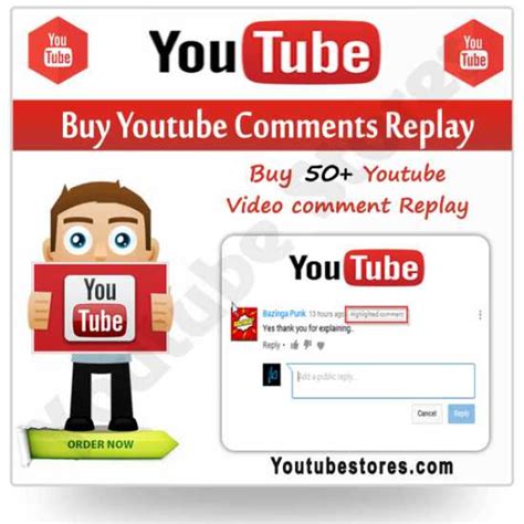 Buy Youtube Comment Youtube Stores