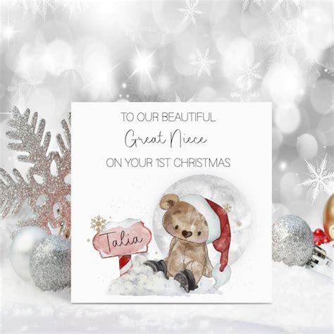 Great Granddaughter Christmas Card Etsy