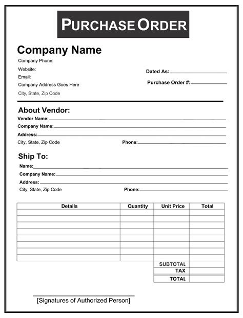 Custom Purchase Order Forms Printing Ezeeprinting