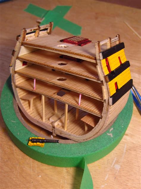 Clearwater Models Hms Victory Cross Section 1200 Part 1