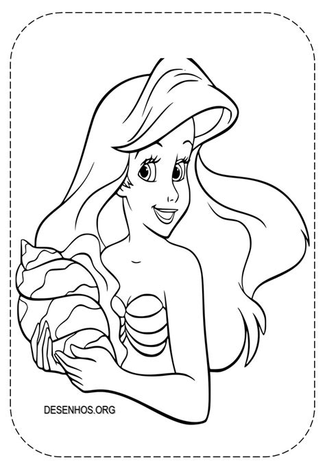 Desenhos Da Ariel Para Colorir E Imprimir Cartoon Drawings Porn