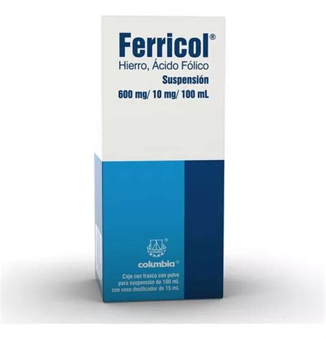 Ferricol Suspensión 60010mg Frasco 100ml Envío Gratis