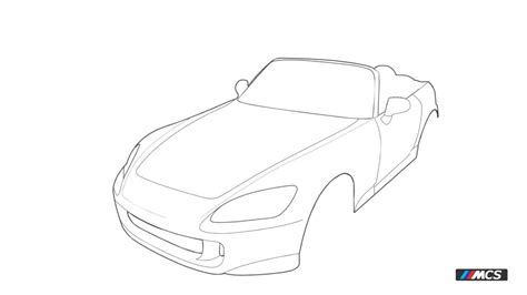 Honda S2000 Sketch Draw Animation Hd Youtube