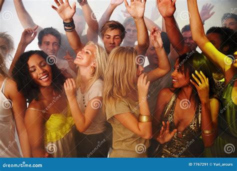 People Dancing And Enjoying Themselves At A Club Stock Image Image Of Attractive Disco
