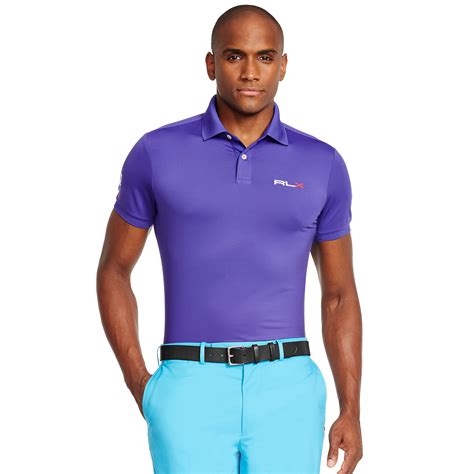 Ralph Lauren Tailored Fit Polo Shirt In Purple For Men Racing Purple