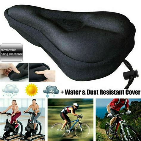 Keep Warm Comfortable Bike Seat Cover Extra Soft Gel Bicycle Seat Bike Saddle Exercise