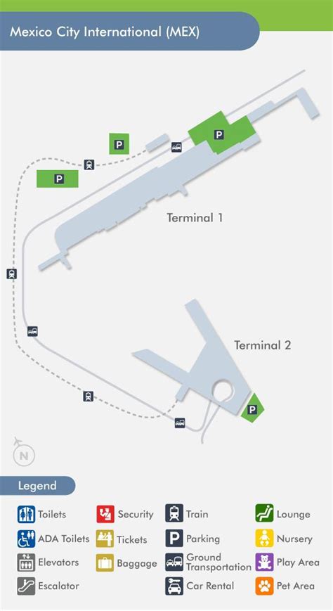 Mexico City Airport Terminal Map Washington Map State