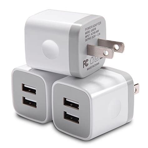 Iphone Charger Witpro Dual Port Usb 21amp Wall Charger Plug Power