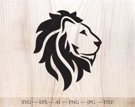 Lion Head Svg Royal Lion Svg Cut File For Cricut Animal Svg Etsy