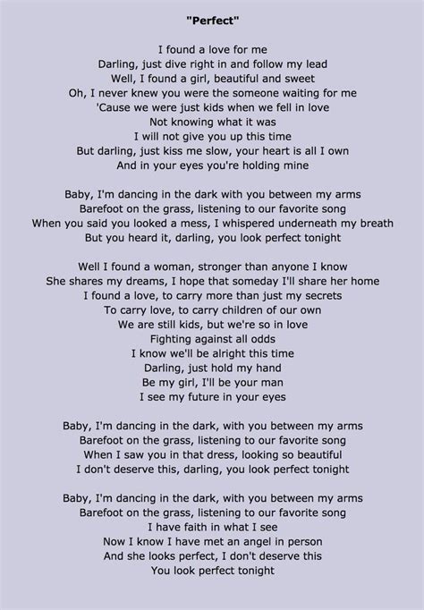Ed Sheeran Perfect Symphony Tekst - Ed Sheeran - Perfect Lyrics | Song lyrics ed sheeran, Love songs lyrics