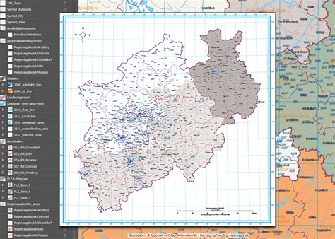 Hier finden sie alle zahlen und daten zur aktuellen lage. Nordrhein-Westfalen Vektorkarte NRW Regierungsbezirke ...