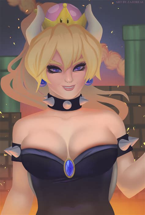 Bowsette By Zazoreal Hentai Foundry