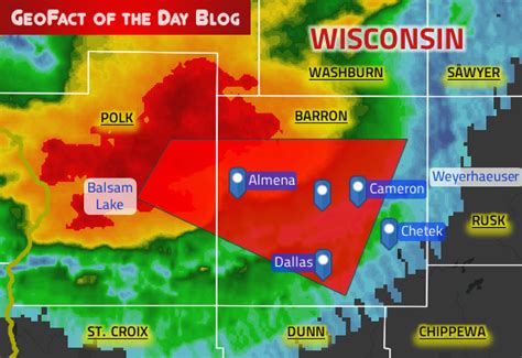 Geofact Of The Day 7192019 Wisconsin Tornado Warning 1