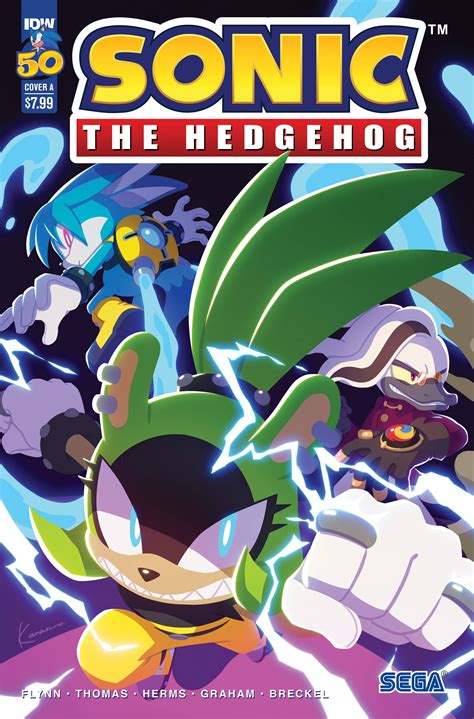 Sonic The Hedgehog 50 Sonic Team Cover Fresh Comics
