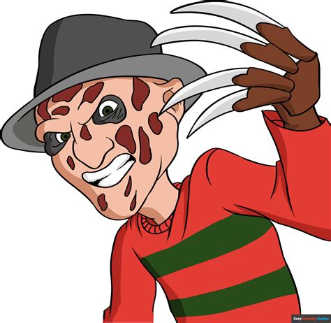 How To Draw Freddy Krueger From Nightmare On Elm Street Really Easy