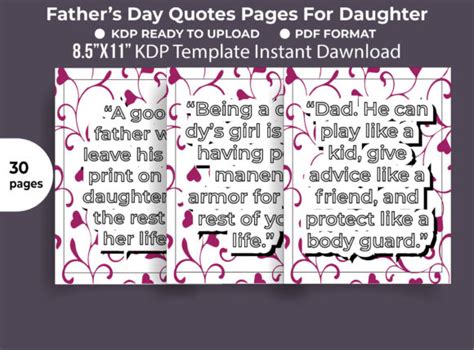 1 Fathers Day Daughter Quotes Color Pages Designs And Graphics