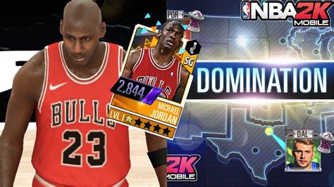 Michael Jordan Gameplay In New Nba 2k Mobile Mode Youtube