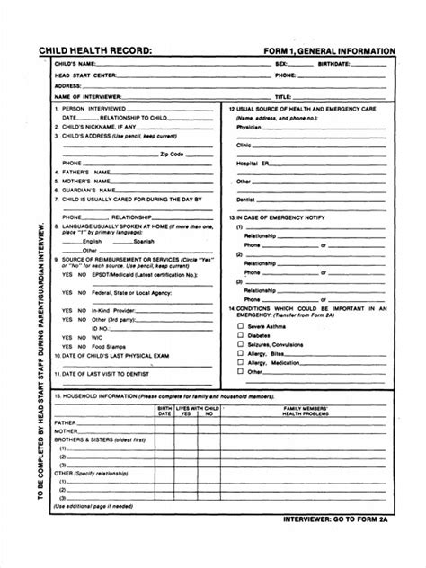 Free 9 Health Record Forms In Pdf Ms Word