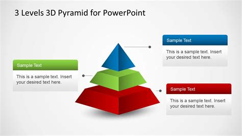 До характеристик реального товару відносять. 3 Levels 3D Pyramid Template for PowerPoint - SlideModel