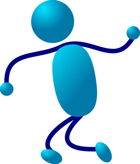Stick Man Blue · Free Vector Graphic On Pixabay