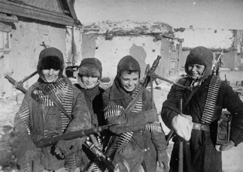 World War Ii Eastern Front Stalingrad Russian Boys With Captured
