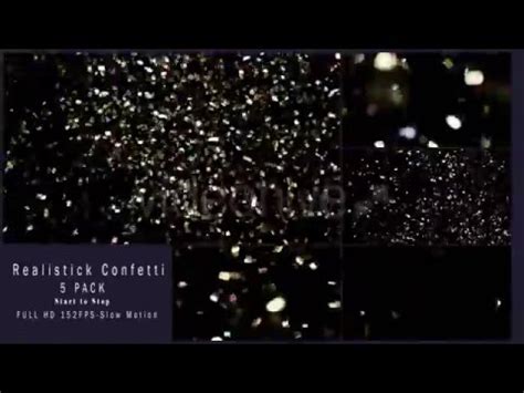 Confetti Realistic 5 Pack | Download After Effects template - YouTube