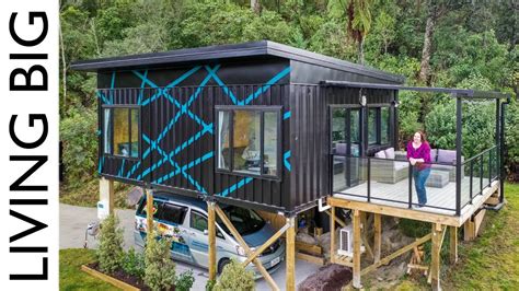 Stunning Modern Small Home Made From 3 X 20ft Shipping Containers Youtube