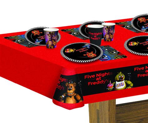 Fnaf Party Tablecoversfive Nights At Freddys Party Supplies5 Etsy
