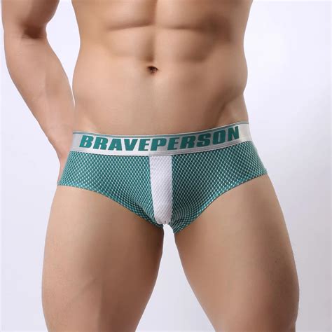 Buy Brave Person Brand Men Nylon Underwear Sexy Gay Boxes High Quality Jacquard