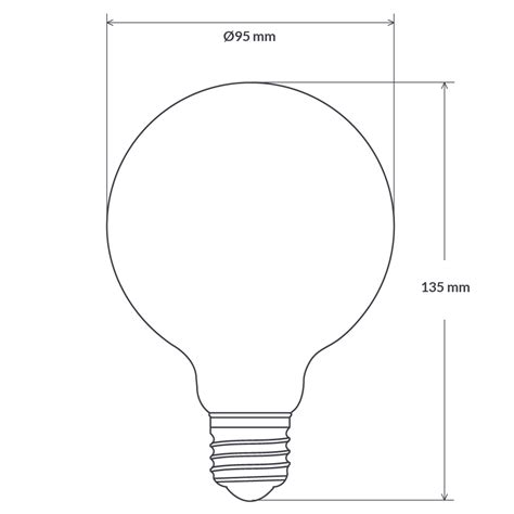 8w G95 Dimmable Led Bulb E27 In Natural White