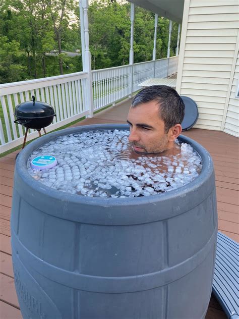 Burn Calories Using Cold Water Therapy Ice Barrel