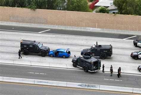 Standoff on 91 Freeway in Anaheim Hills ends after suspect kills