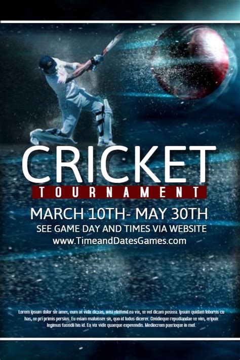 cricket tournament flyer template free download the power of ads