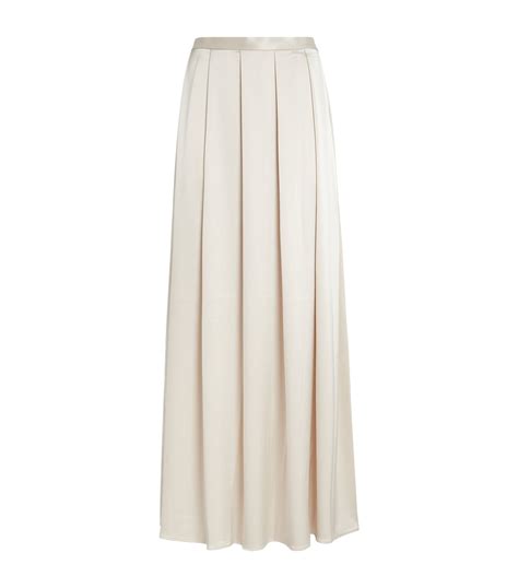 St John Satin Pleated Maxi Skirt Harrods Us