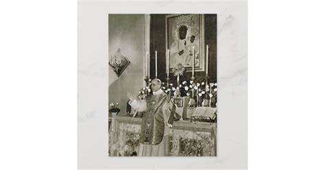 Pope Pius Xii Saying Mass Postcard Zazzle