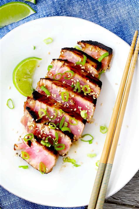 Bbq Yellowfin Tuna Steak Recipe Dandk Organizer